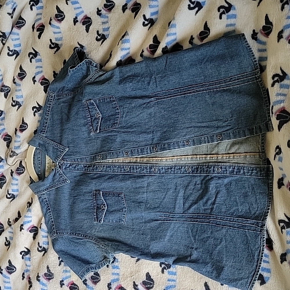Cabela's Short Sleeve Denim Shirt